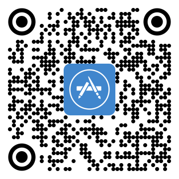 QR Code zur DKV App im Apple Store (iOS)