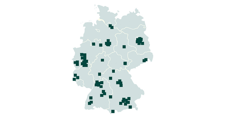 Bilder einer Deutschlandkarte