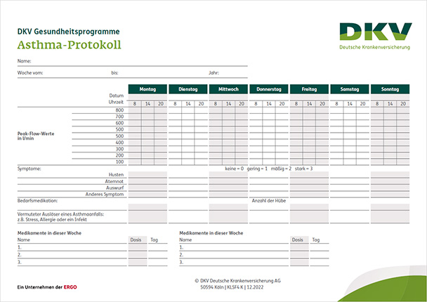 Asthma-Protokoll - PDF Vorschau