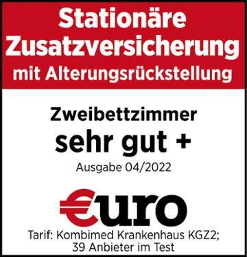 Testurteil Euro: Sehr gute Stationäre Zusatzversicherung