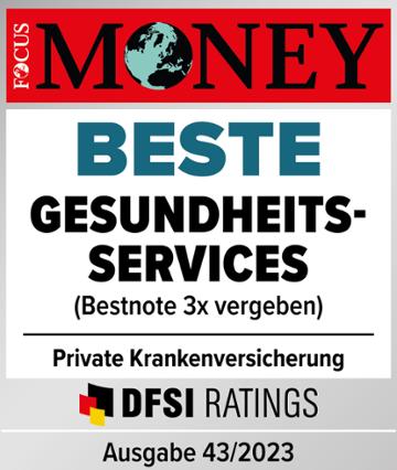 Testurteil Focus Money: Beste Gesundheitsservices