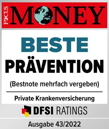Testurteil Focus Money: Beste Prävention
